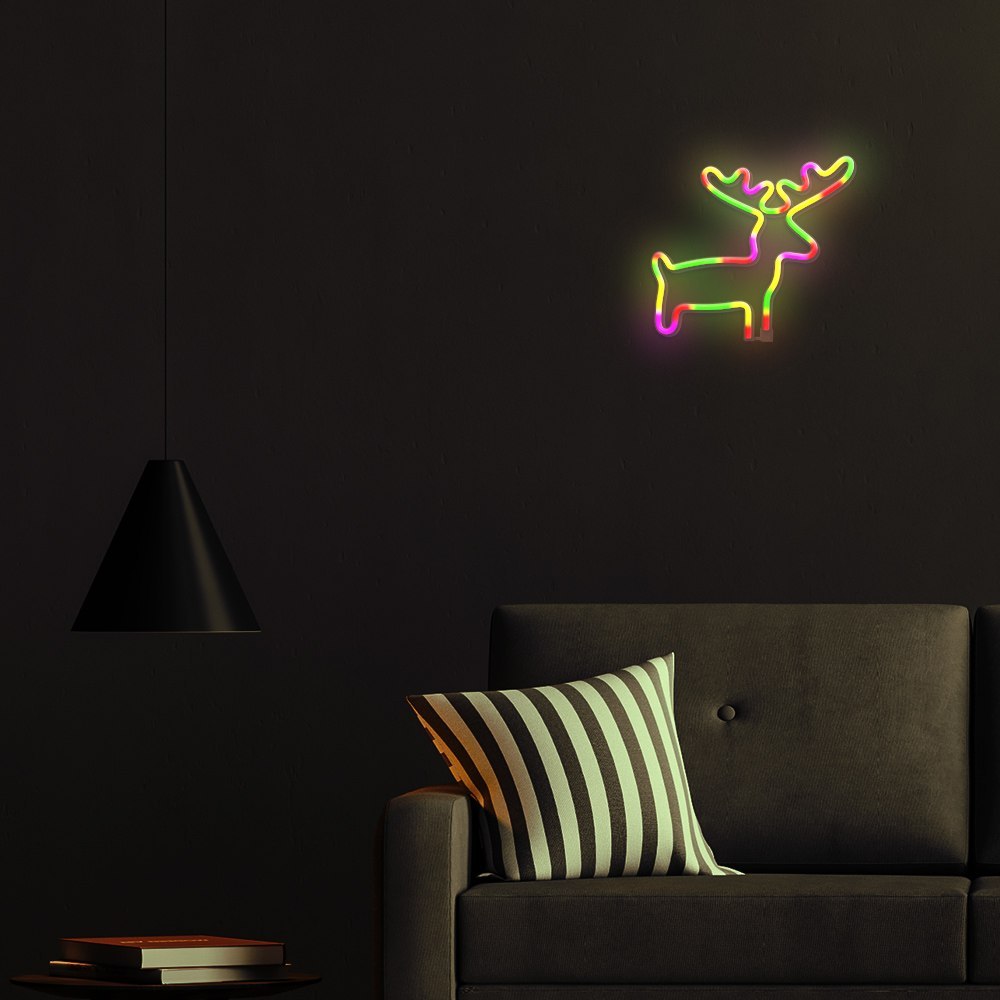 Neon LED ŁOŚ multikolor Bat + USB FLNE12 Forever Light